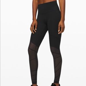 lululemon sheer will high rise tight 28 inch inseam size 4